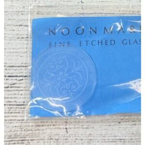 NOONMARK Vintage Fine Etched Glass Window Light For Miniature Dollhouse